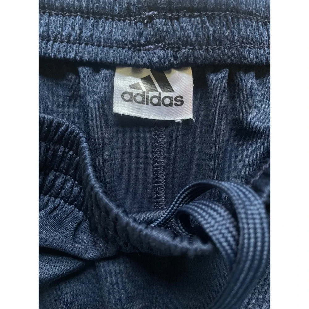 Adidas 3-Stripe Classic Athletic Soccer Shorts, Navy/White, Boy's XL (14-16)